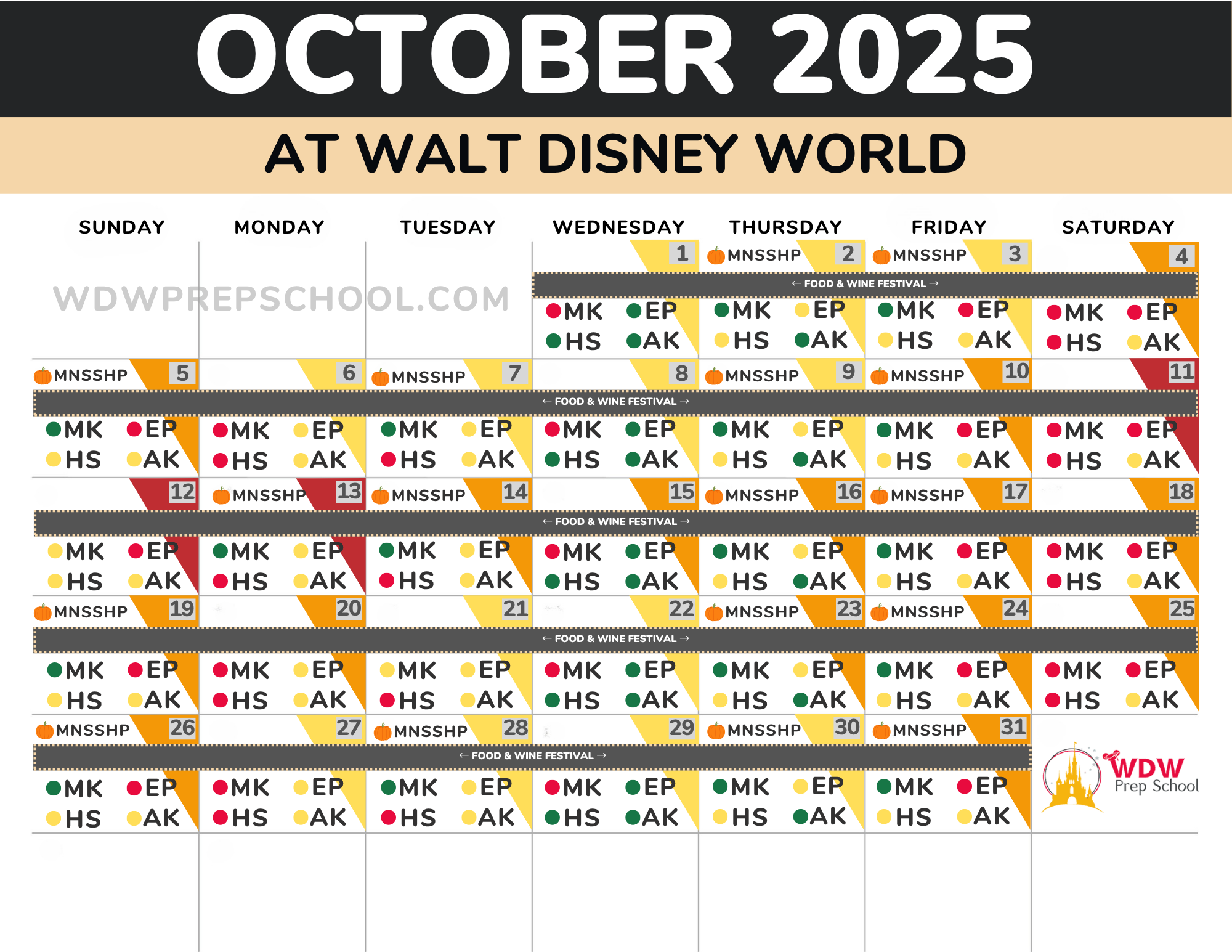 2025 2026 Disney World Crowd Calendar best Times To Go 
