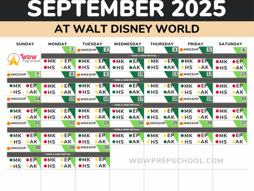2025 2026 Disney World Crowd Calendar best Times To Go