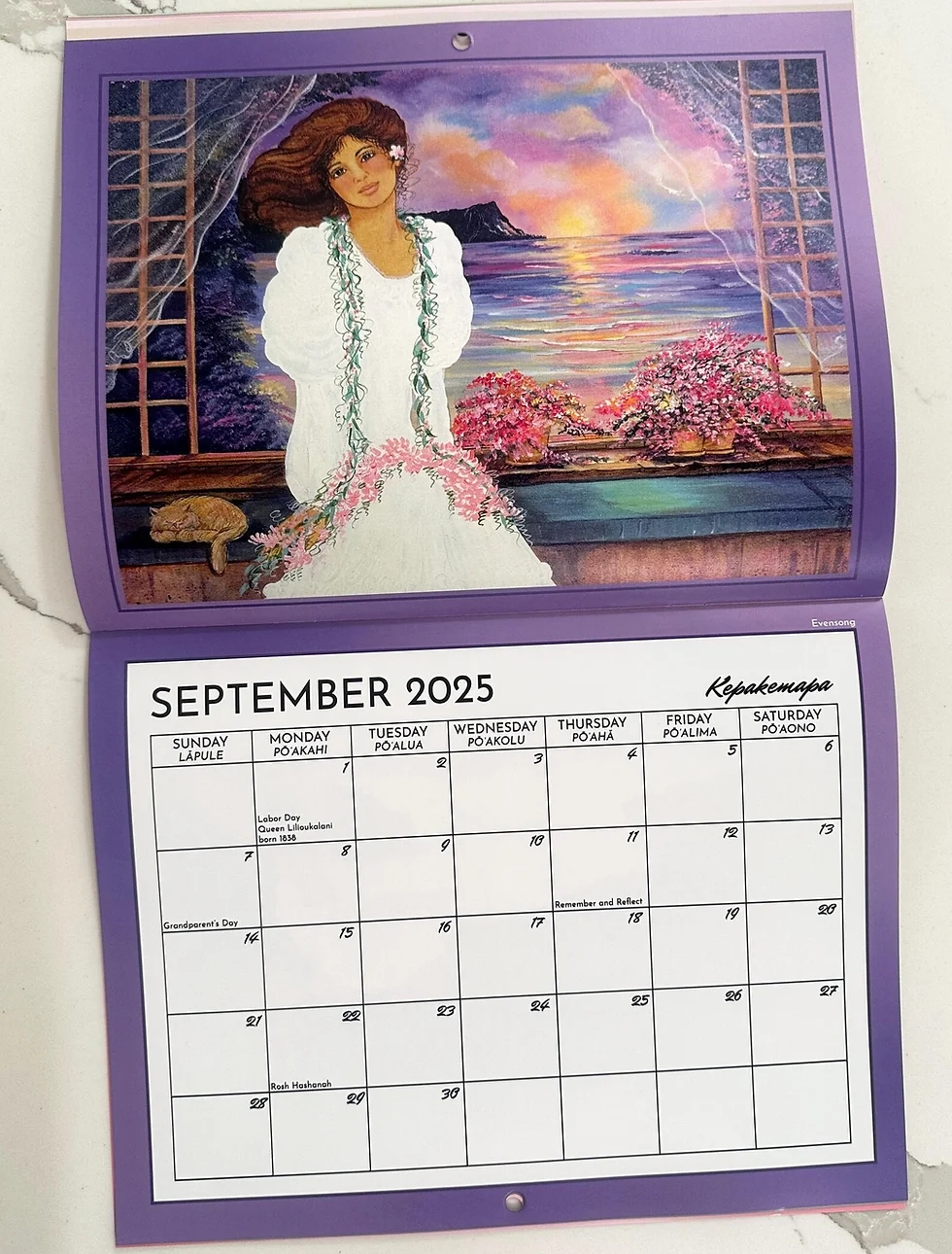 2025 ART CALENDAR FREE Shipping One 1 16 Month Calendar Sept 2024 Dec 2025 Diana Hansen Young