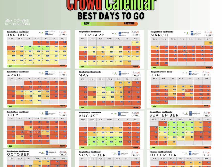 2025 BEST Days To Go To Disneyland Full Crowd Calendar Guide ThemeParkHipster