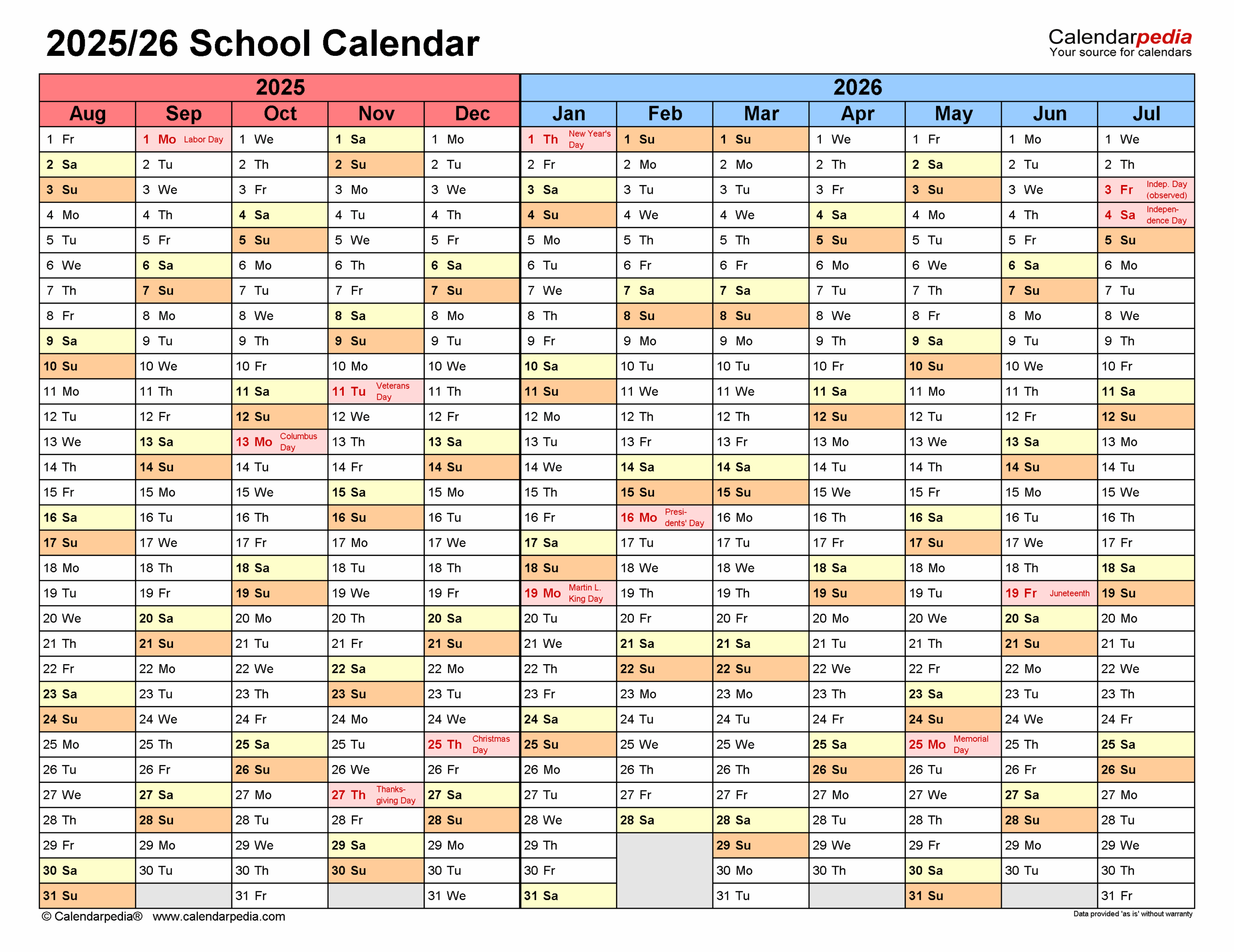 Julian Ca School Calendar 2026