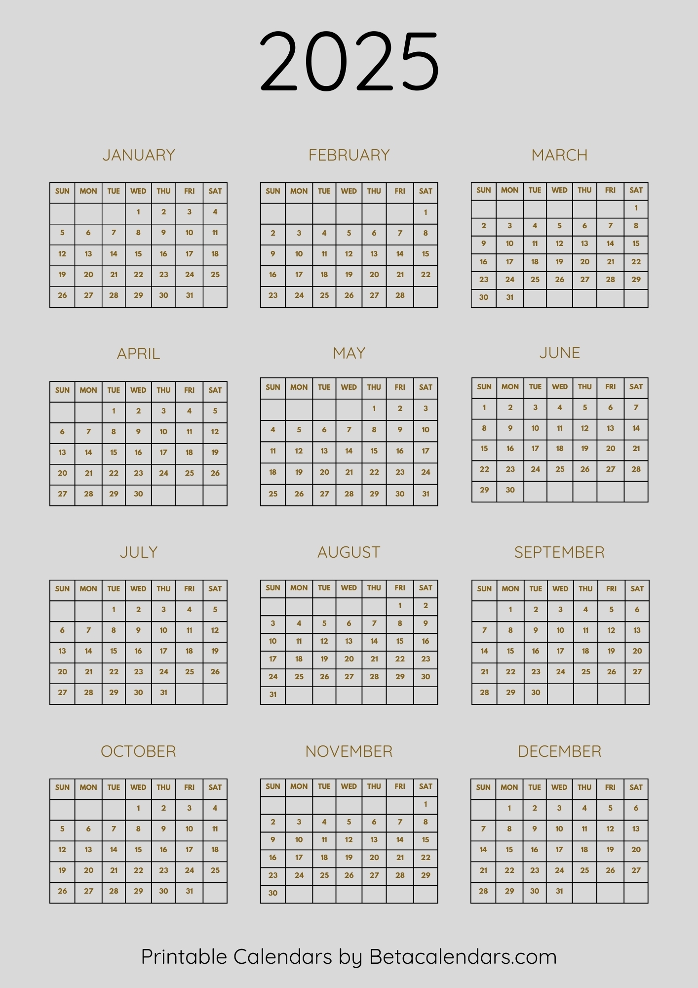 September 2025 Daily Calendar Printable