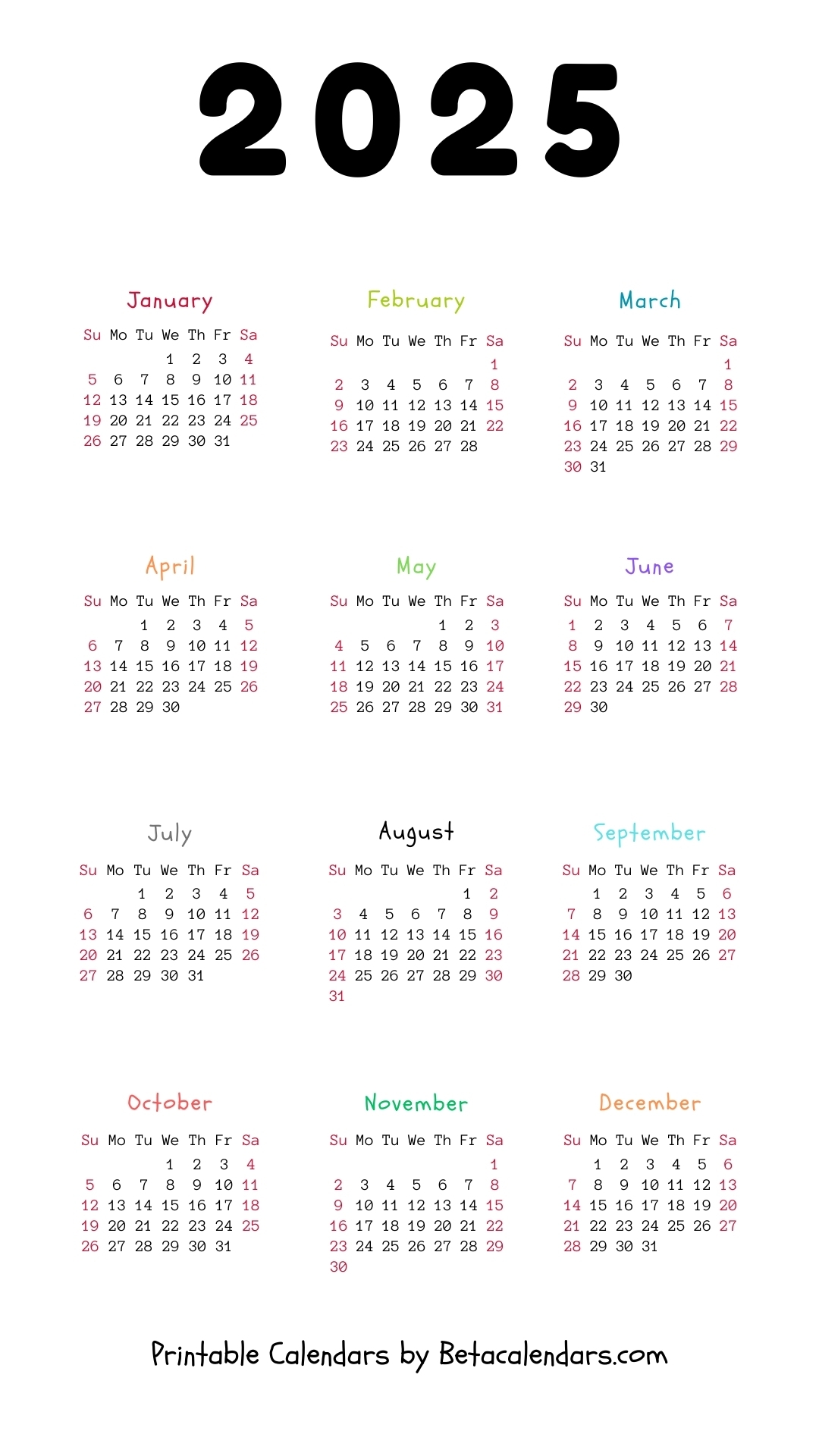 Self Care Calendar November 2025