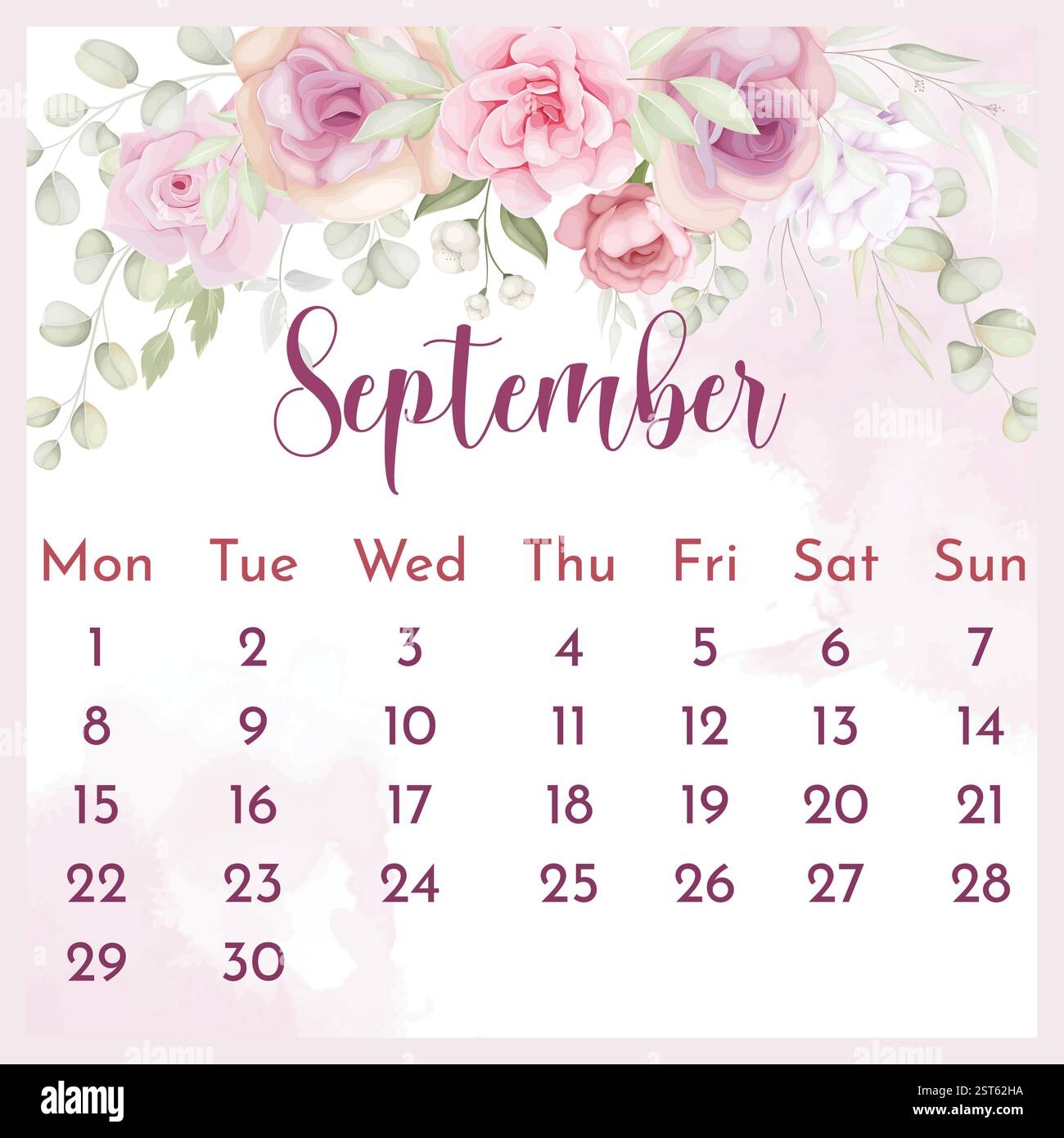 2025 Calendar Stock Vector Images Alamy