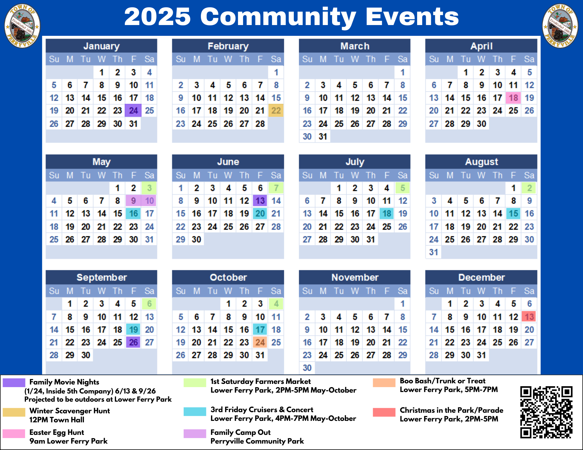 October 2025 Calendar Events