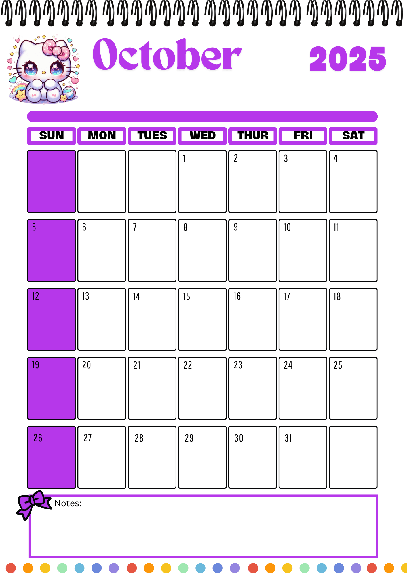 2025 Hello Kitty Calendar By Honeynavarrete Raket PH