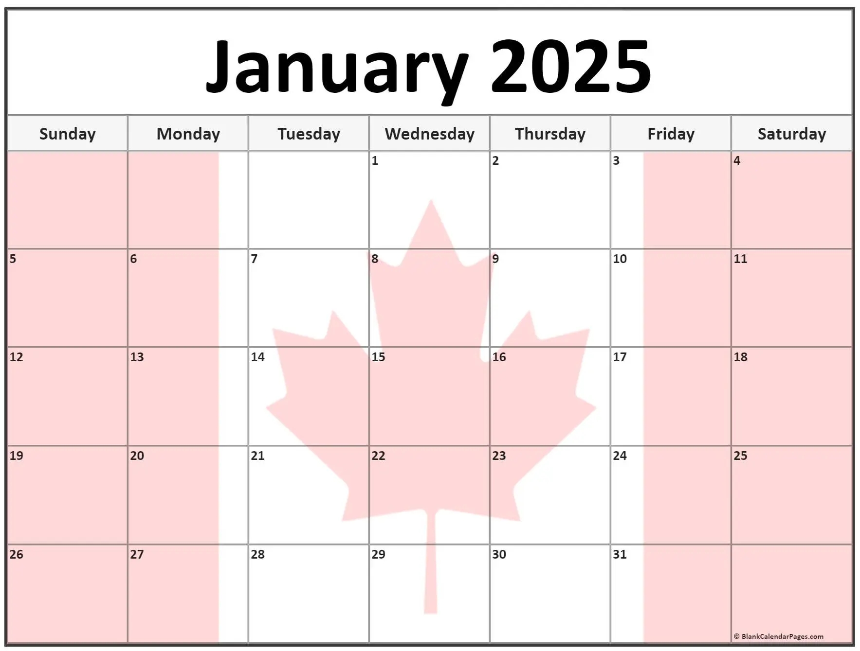 2025 January Calendar With Holidays Customizable Calendar Ideas