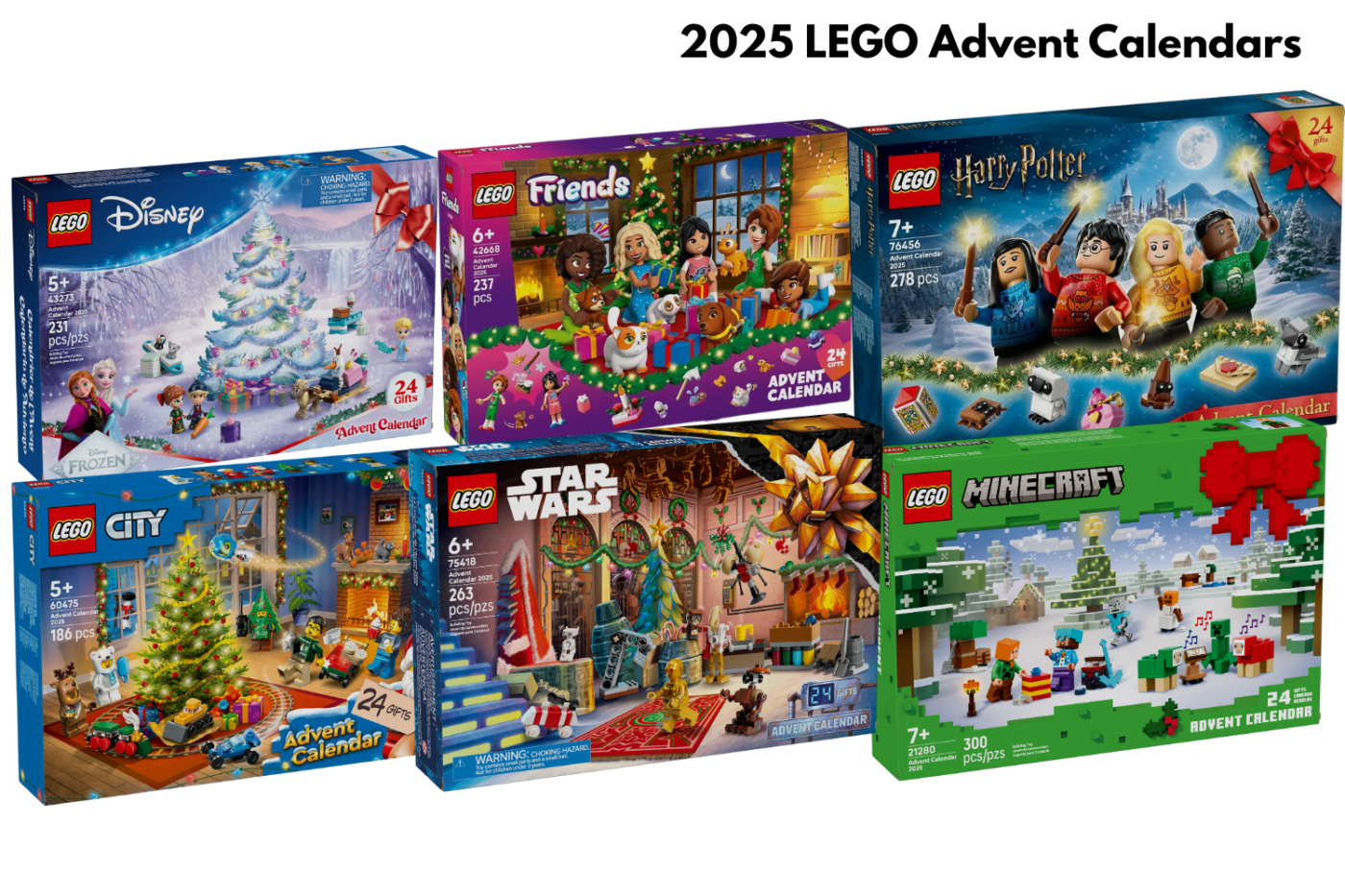 2025 LEGO Advent Calendars Revealed Including First Ever LEGO Minecraft Version Jay s Brick Blog