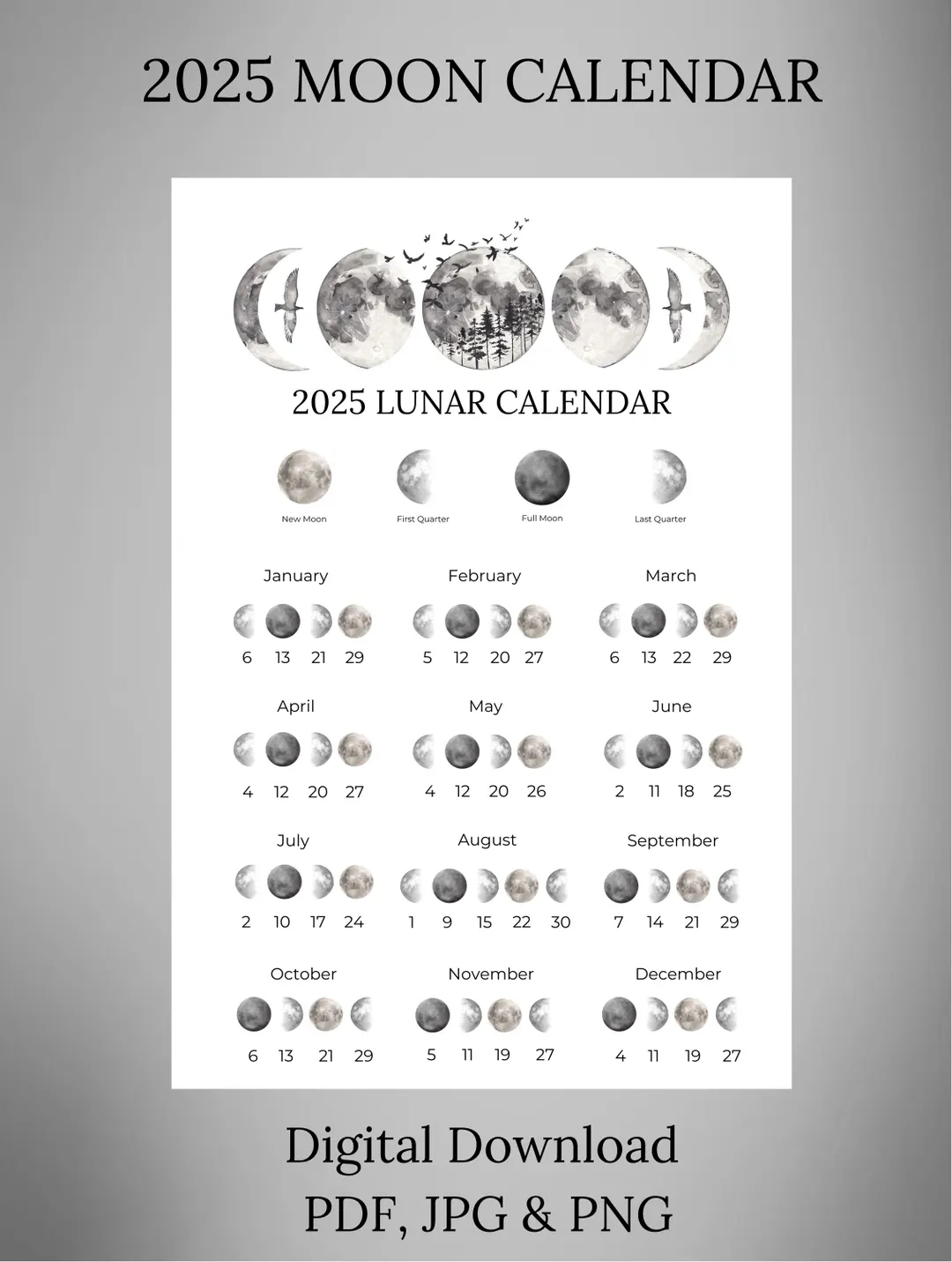 October 2025 Lunar Calendar