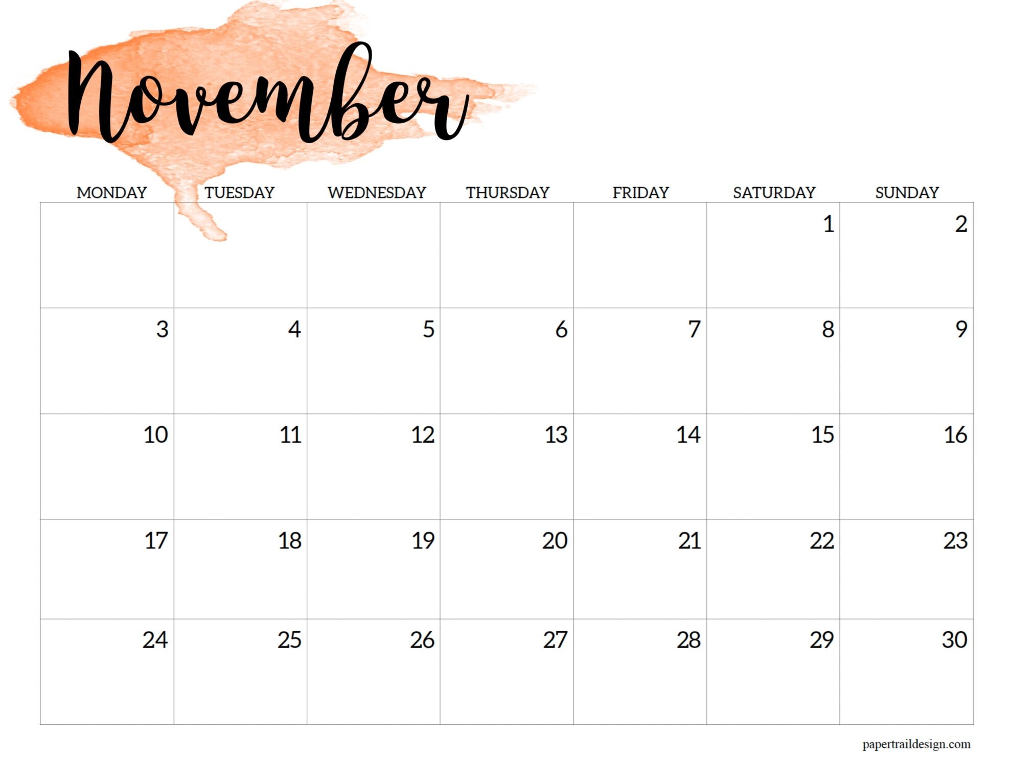 October 2025 Calendar November 2025 Calendar