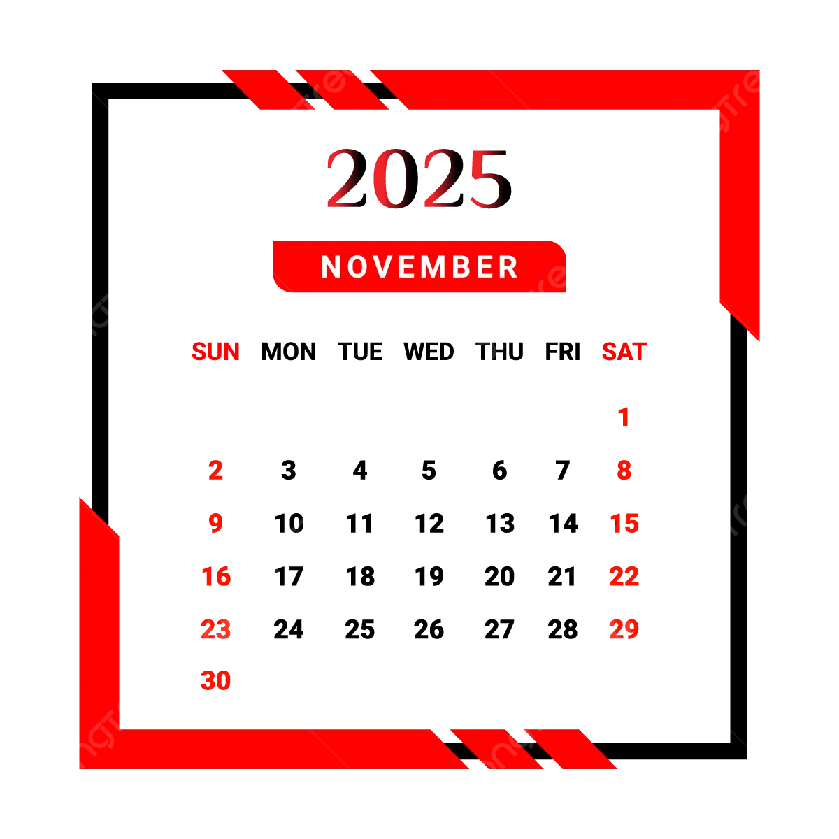 2025 October November Calendar