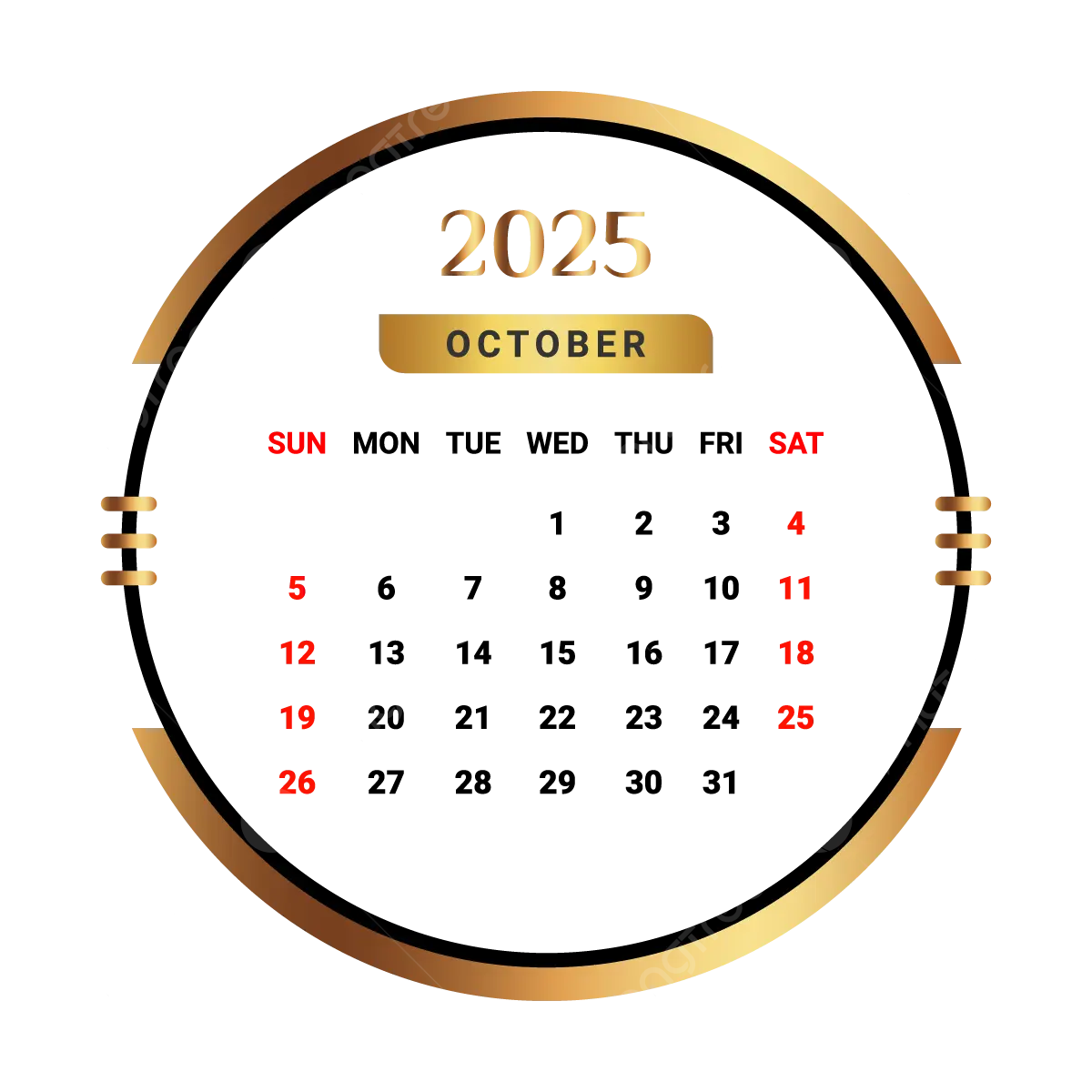 Month Of October 2025 Calendar