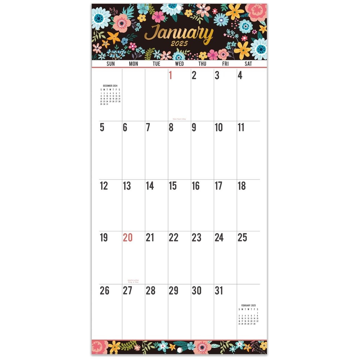 2025 Wall Calendar 12 Month Large Print Big Grid 12x24 Open Jan Dec 2025 EBay