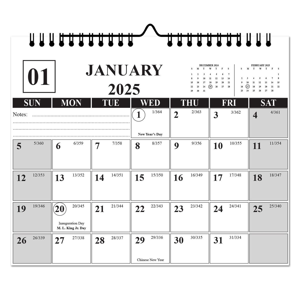 December 2025 Calendar Image