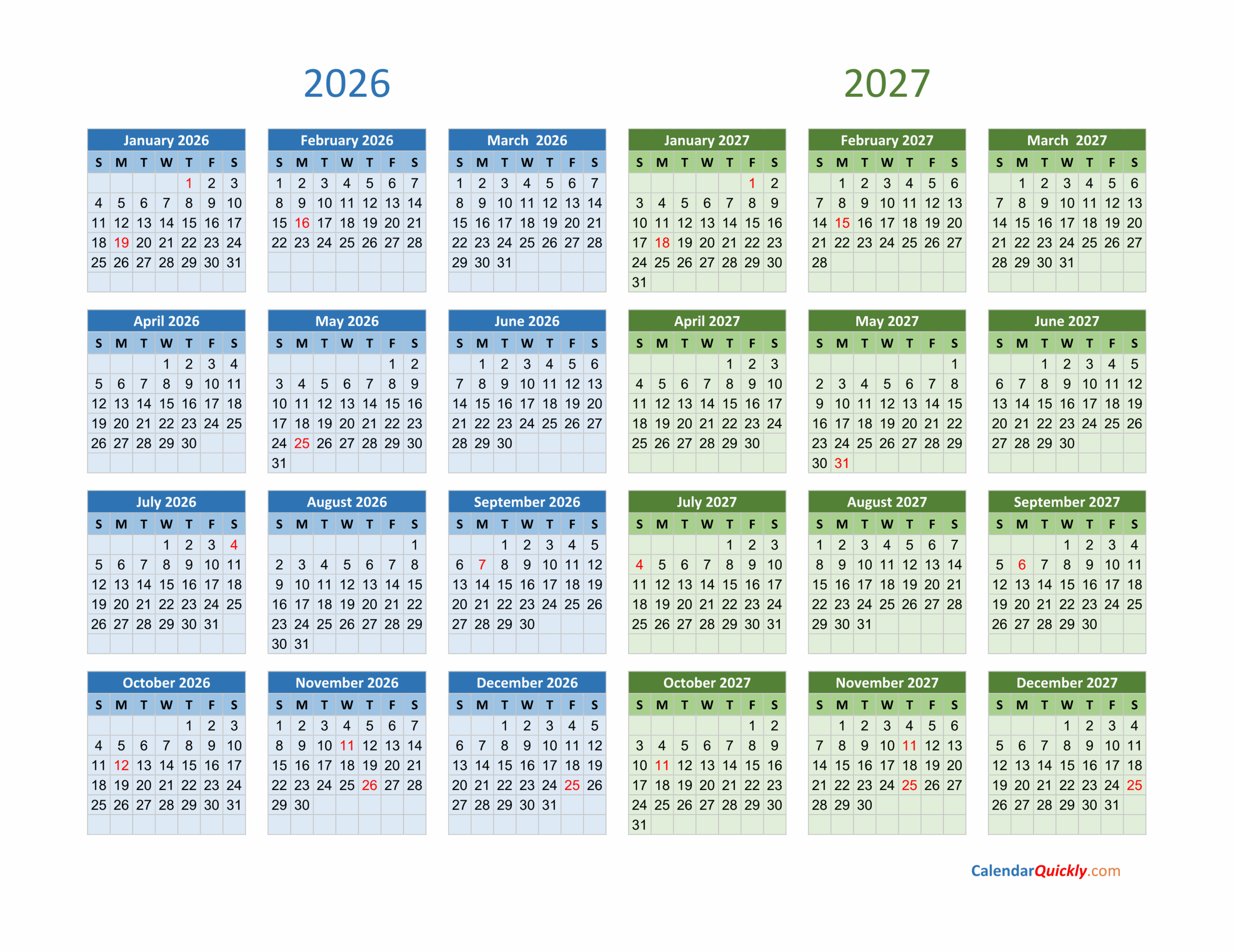 Free Printable Calendar School Year 2026-2027