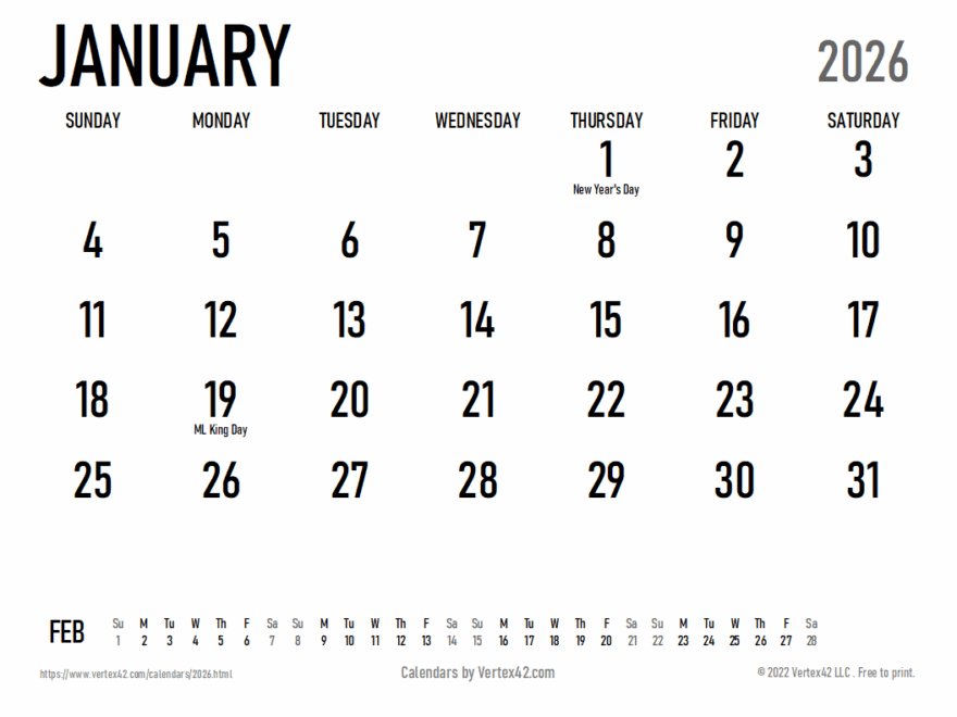 2026 Calendar Templates And Images