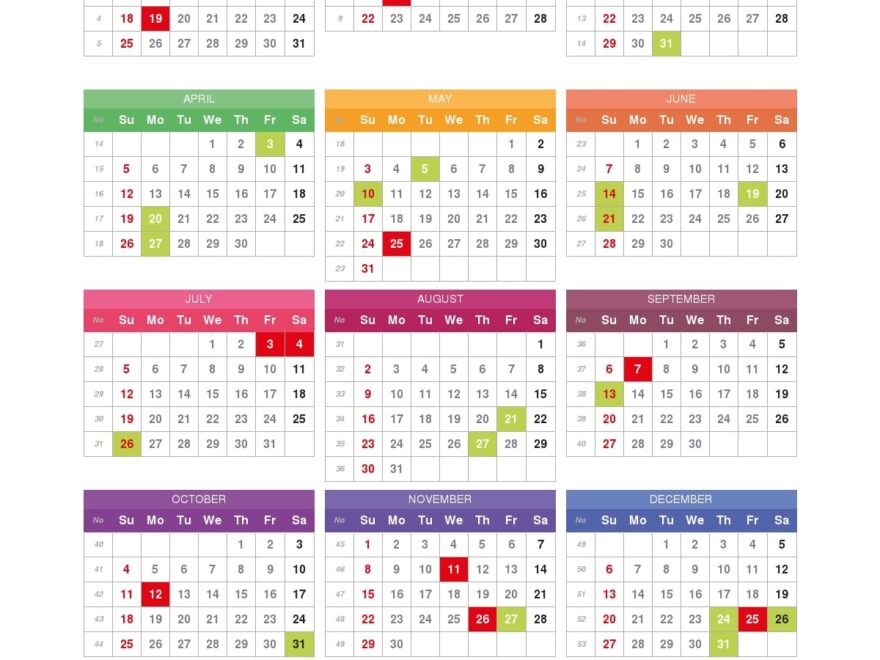 2026 Calendar USA BimCal