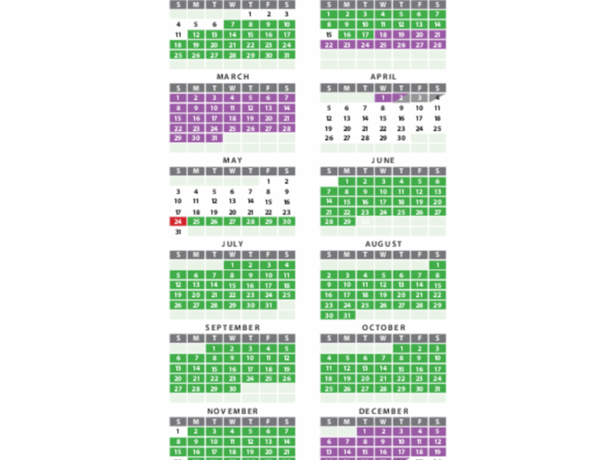 2026 Liturgical Colors Presbyterian Planning Calendar Presbyterian Church U S A