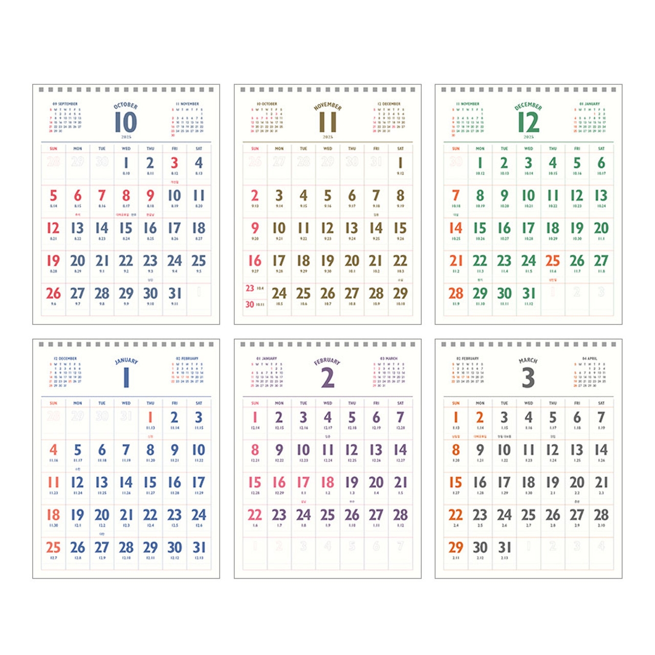 Gregorian Lunar Calendar 2026