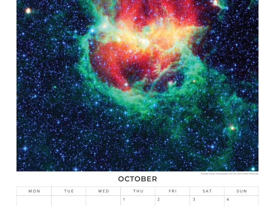 2026 NASA Calendar Galactic Views In Premium Quality