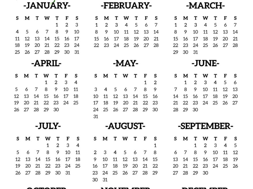 2026 Printable Calendar One Page Paper Trail Design