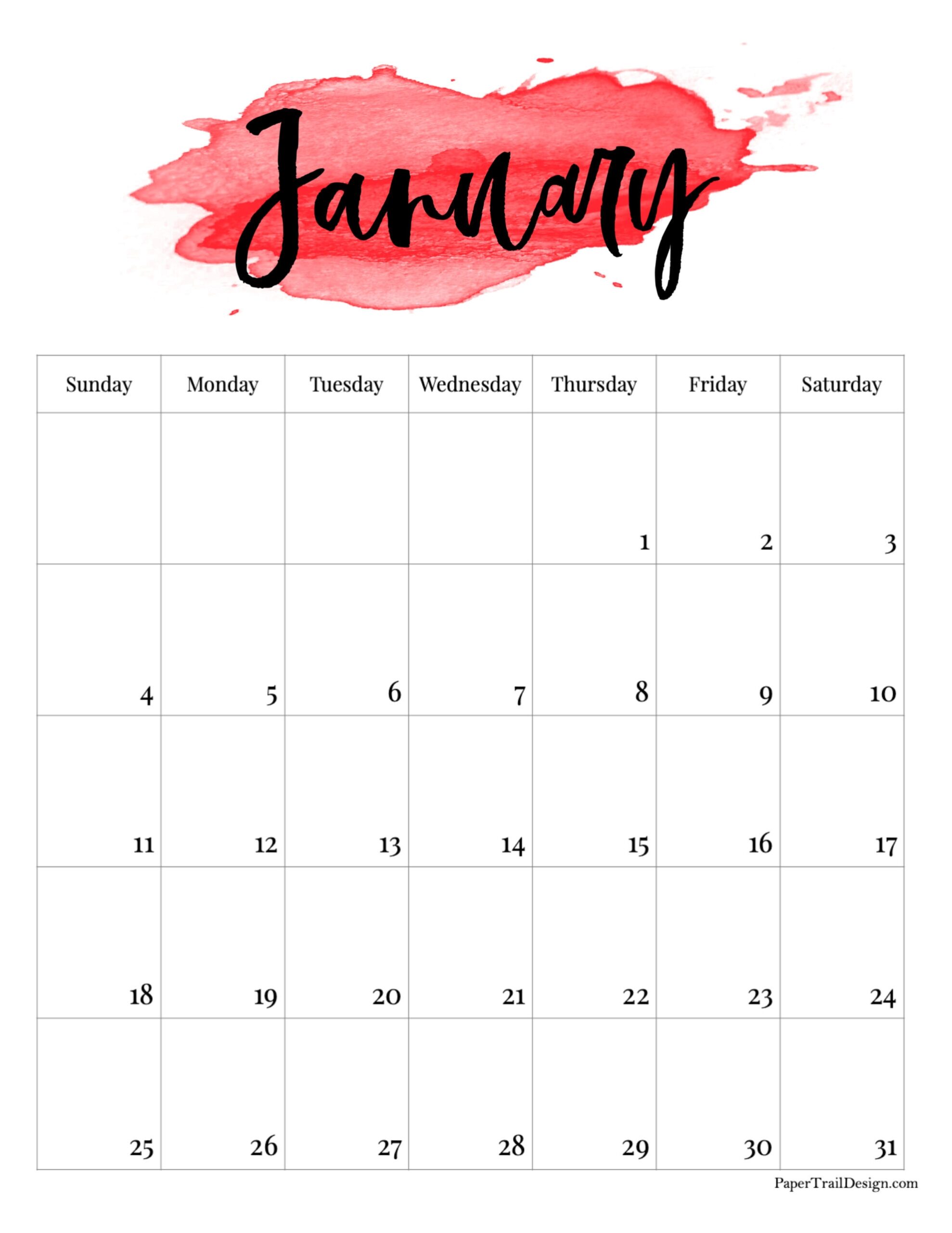 2026 Printable Calendar Templates Girly