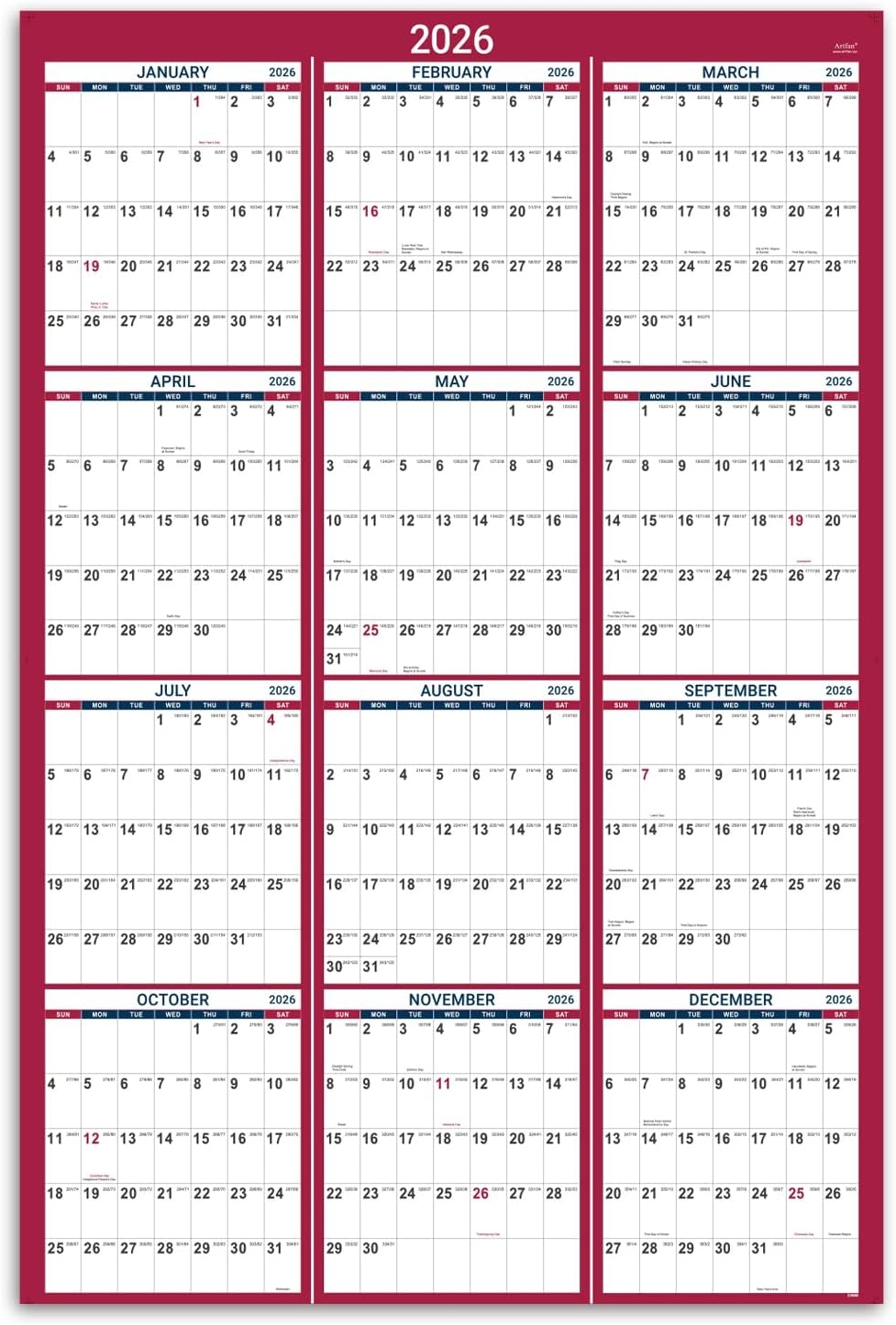 Online Julian Date Calendar 2026