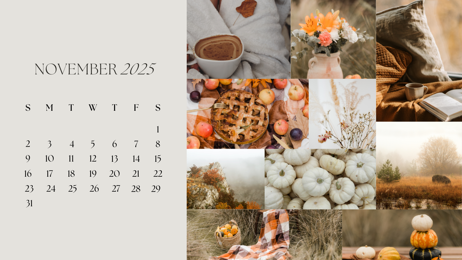 2025 November Wallpaper Calendar
