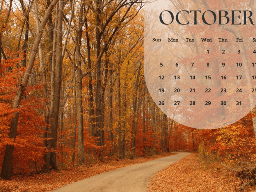 30 Free October 2025 Desktop Calendar Backgrounds EASY DOWNLOAD