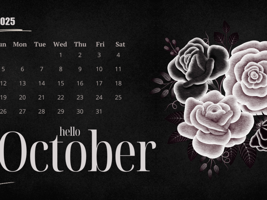 30 Free October 2025 Desktop Calendar Backgrounds EASY DOWNLOAD