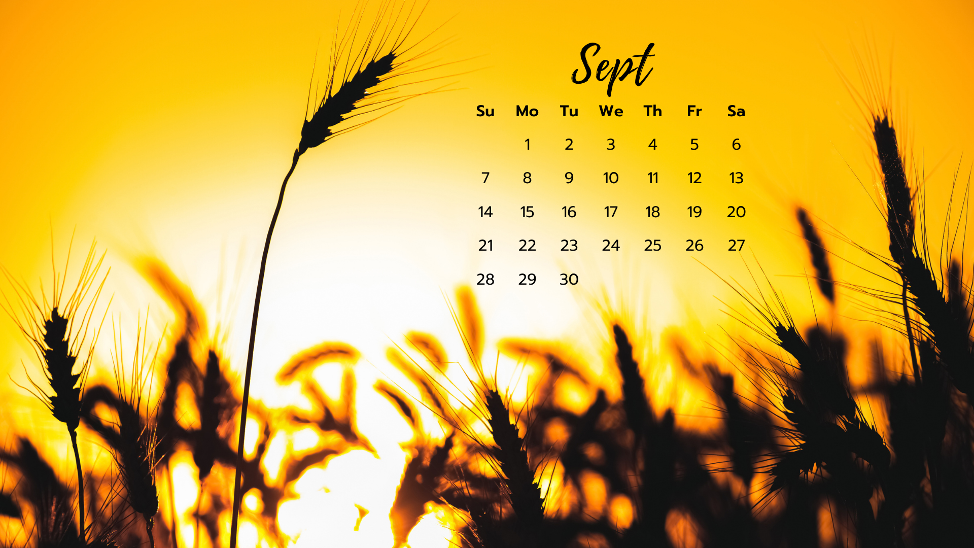 2025 September Wallpaper Calendars
