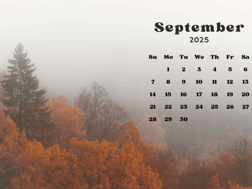 30 Free September 2025 Desktop Calendar Backgrounds EASY DOWNLOAD