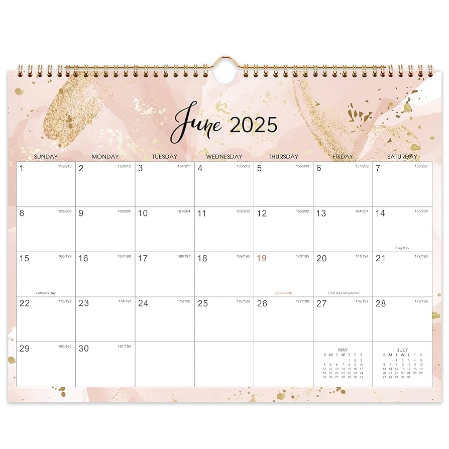 Amazon 2025 2026 Wall Calendar 2 Year Wall Calendar 2025 2026 From Jun 2025 To Dec 2026 24 Months Calendar With Blank Blocks And Julian Dates 14 5 X 11 5 Office Products