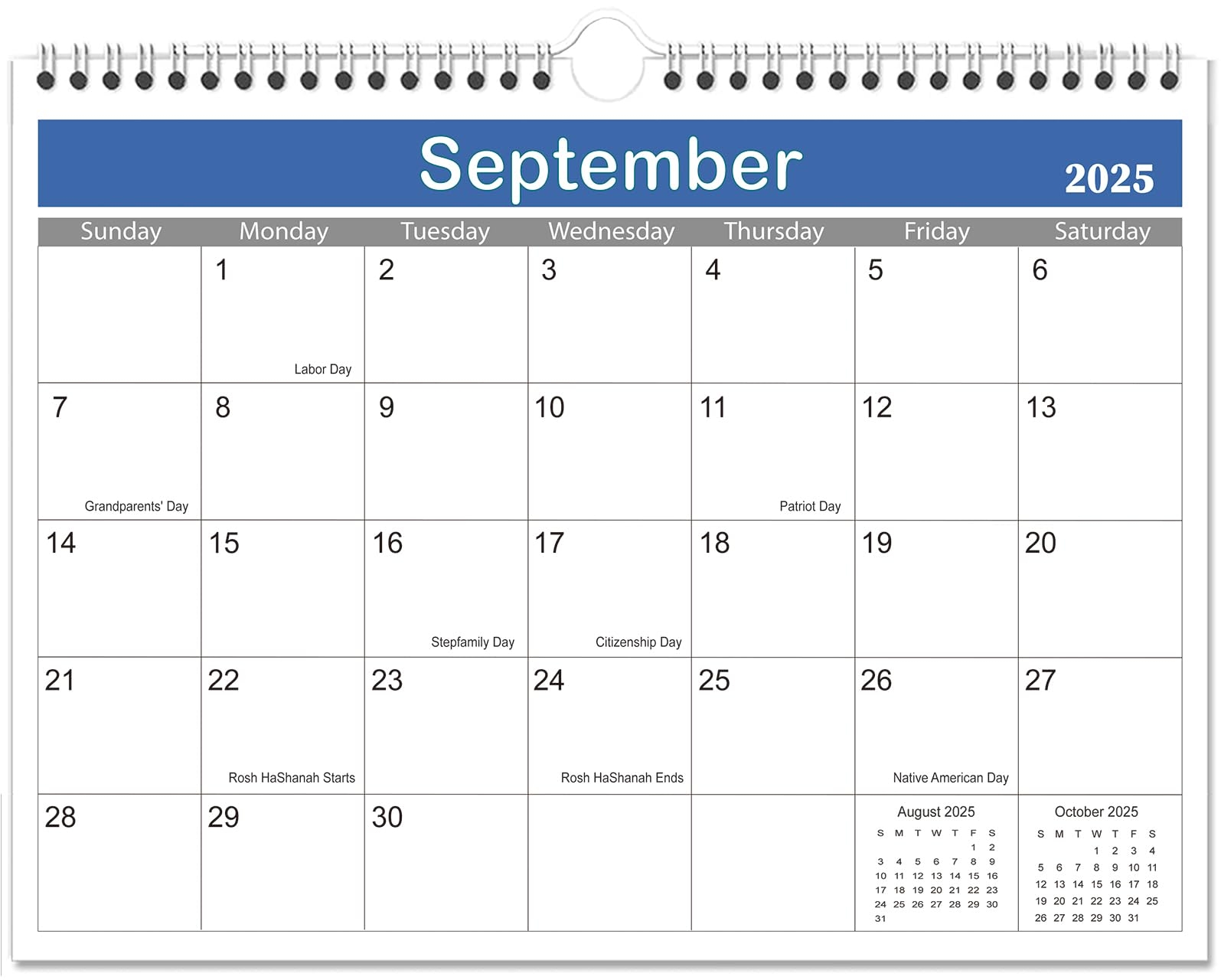 September 2025 Jewish Calendar