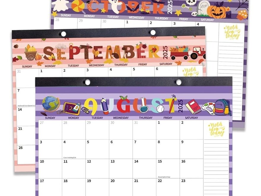 Amazon 2025 Desk Calendar Wall Calendars Large 17 X 12 July 2025 December 2026 Monthly Planner Desktop Months Planning Organizing For Home School Office Holiday Doodle Office Products