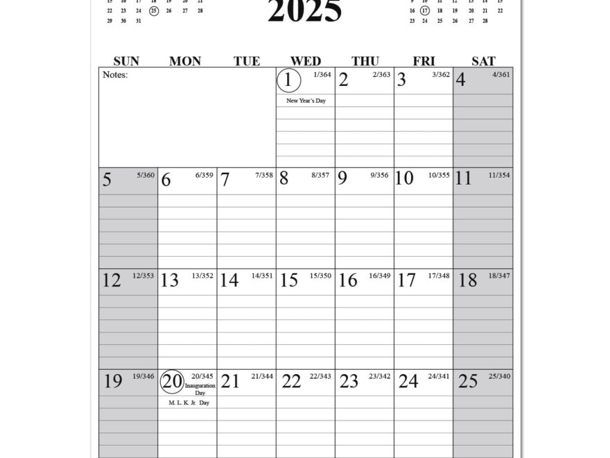 Amazon 2025 Wall Calendar Wall Calendar 2025 Calendar Wall Calendars From January To December Size 11 X 17 Spiral Binding Holidays Julian Dates Large Blocks Twin Wire Binding Hanging Hook Office Products