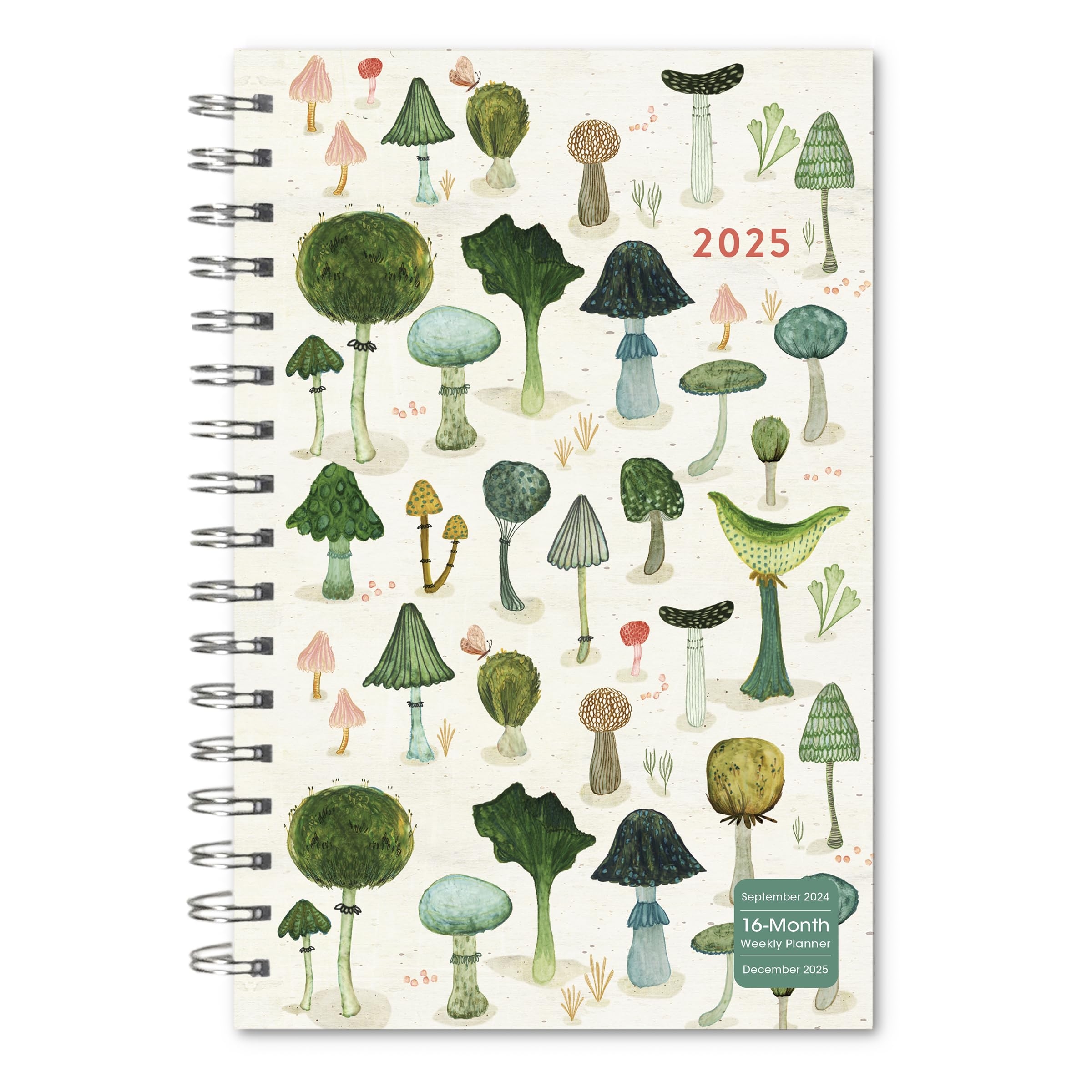 Amazon 2025 Weekly Monthly Planner 16 Month Engagement Calendar September 2024 December 2025 6 X 9 Mushroom Delight Office Products