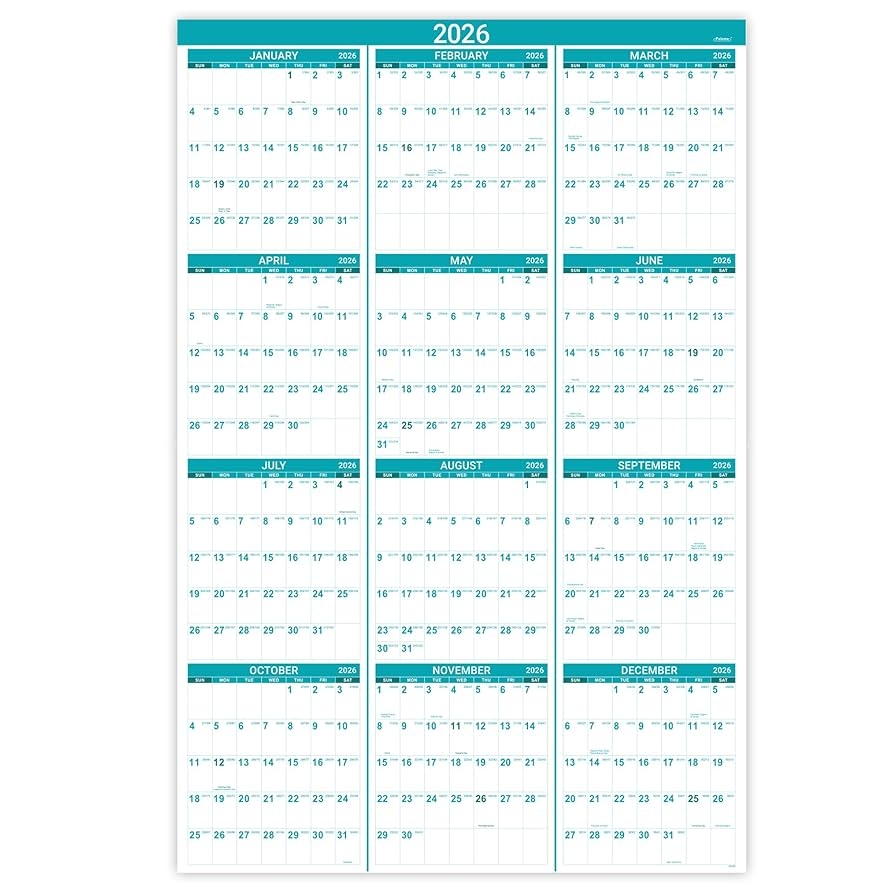 New Year Julian Calendar 2026