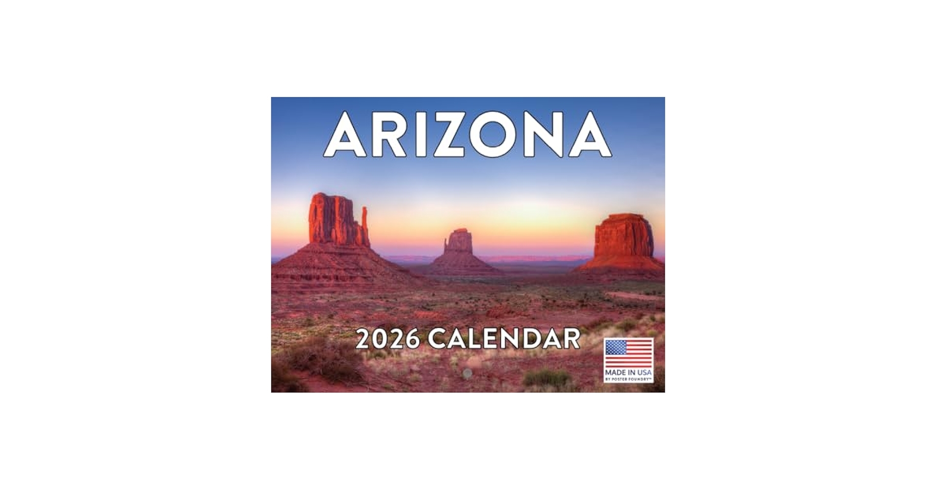 Arizona Gregorian Calendar 2026