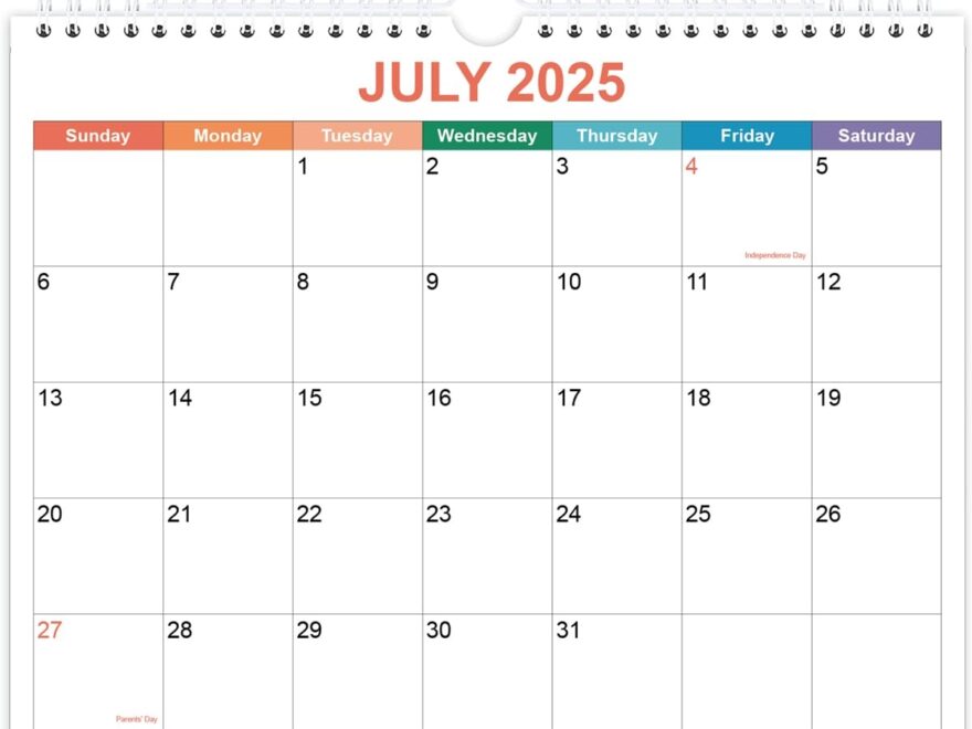 Amazon Calendar 2025 2026 Wall Calendar 2025 2026 From September 2025 December 2026 18 Months Calendar With Premium Paper Twin Wire Binding Hanging Hook 8 5 X 11 Colorful Office Products