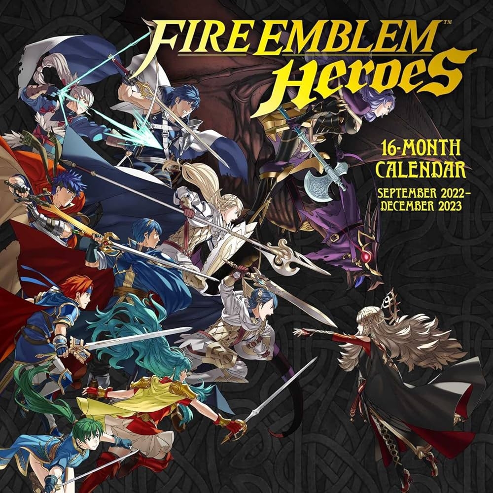 Amazon Fire Emblem 16 Month September 2022 December 2023 Wall Calendar 9781419763533 Nintendo Books