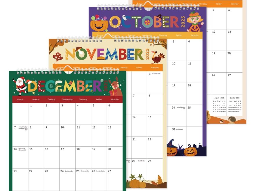 Amazon KONVINIT Wall Calendar 2025 2026 26 Monthly Large Calendar 2025 2026 11 X 14 Runs From November 2024 Until December 2026 2025 Wall Calendar For Home School And Office Supplies Office Products