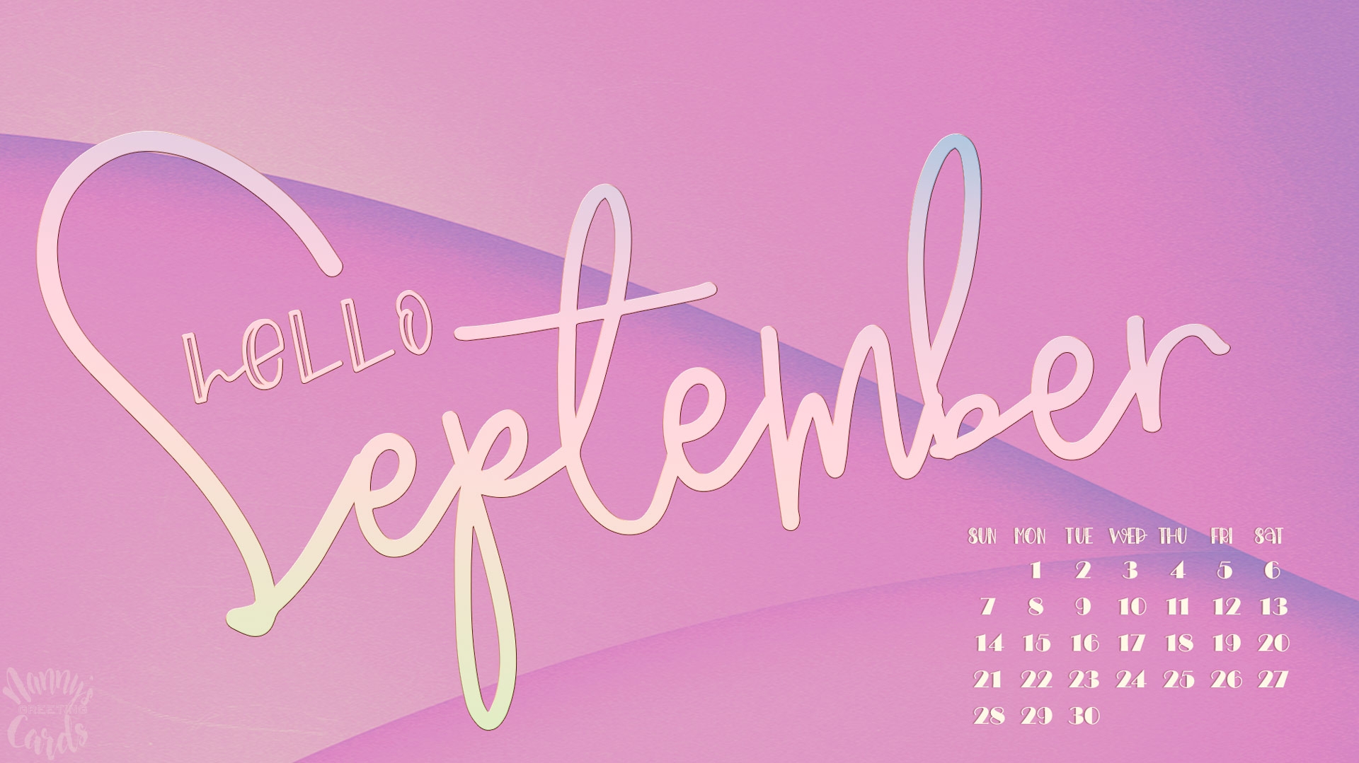 September 2025 Calendar Wallpaper