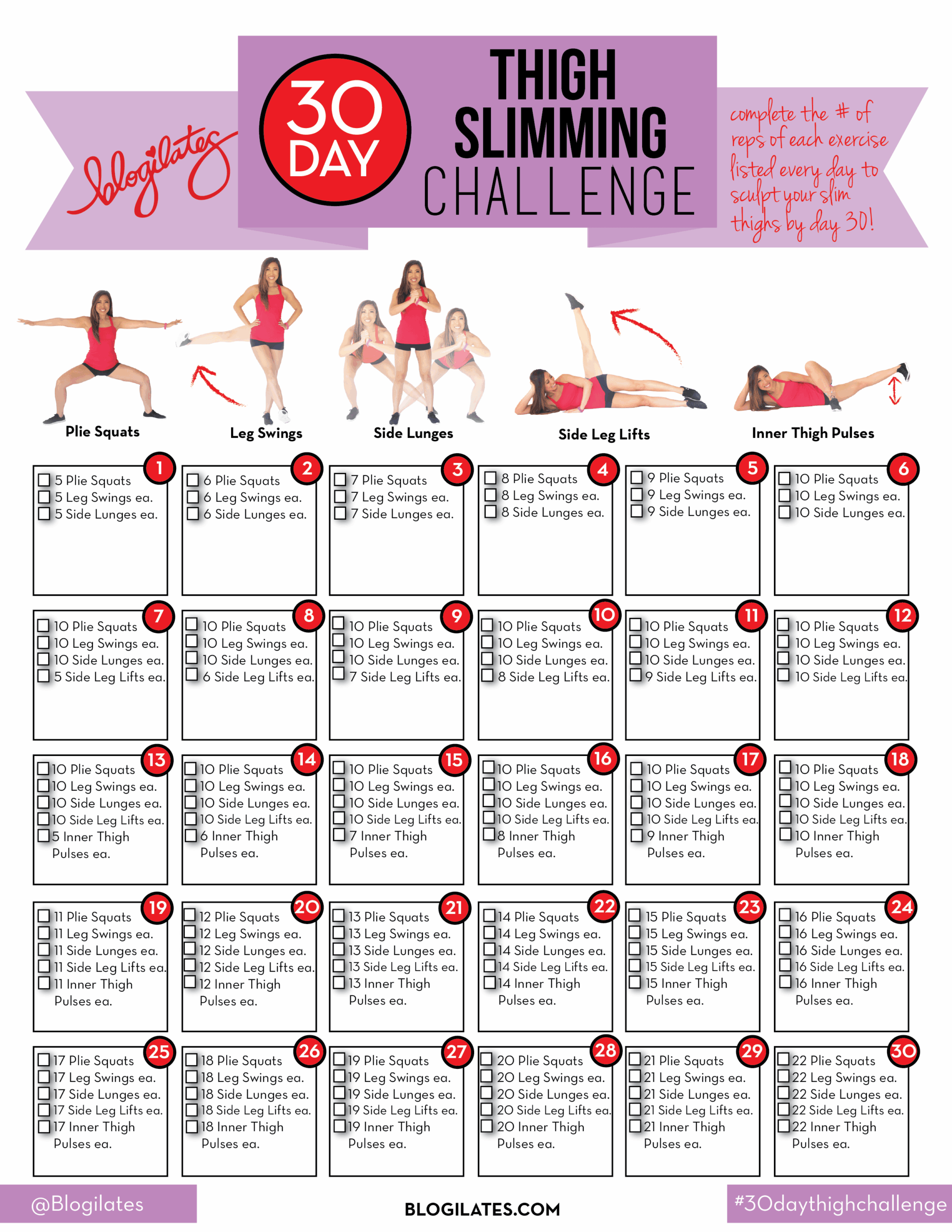 Blogilates 7 Day Thigh 2025