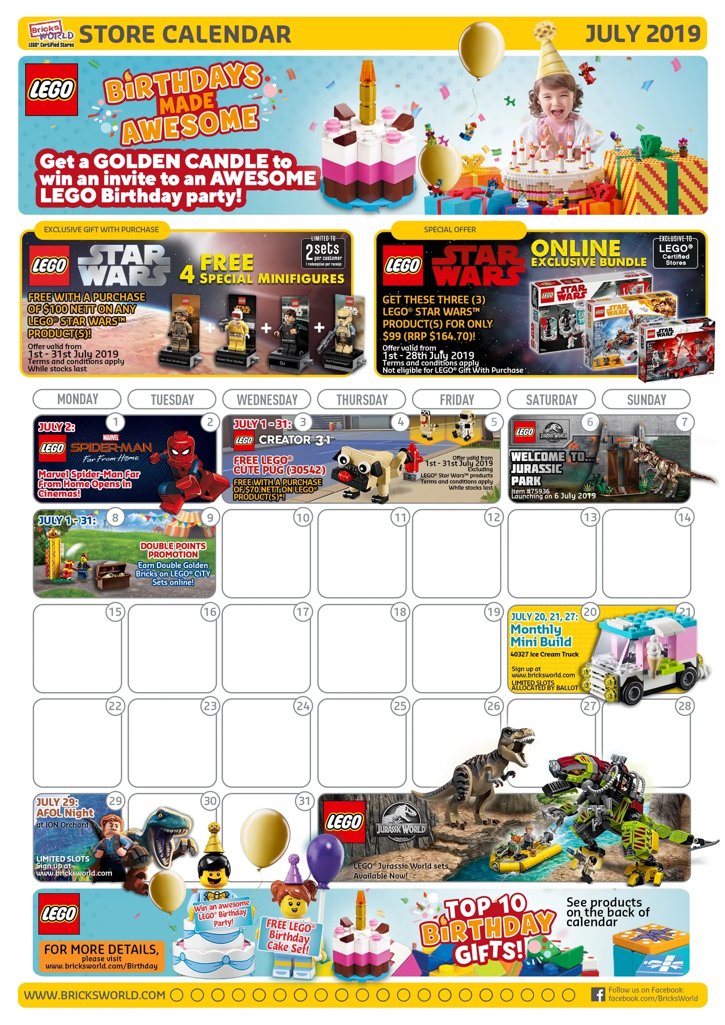 Lego Store October 2025 Calendar