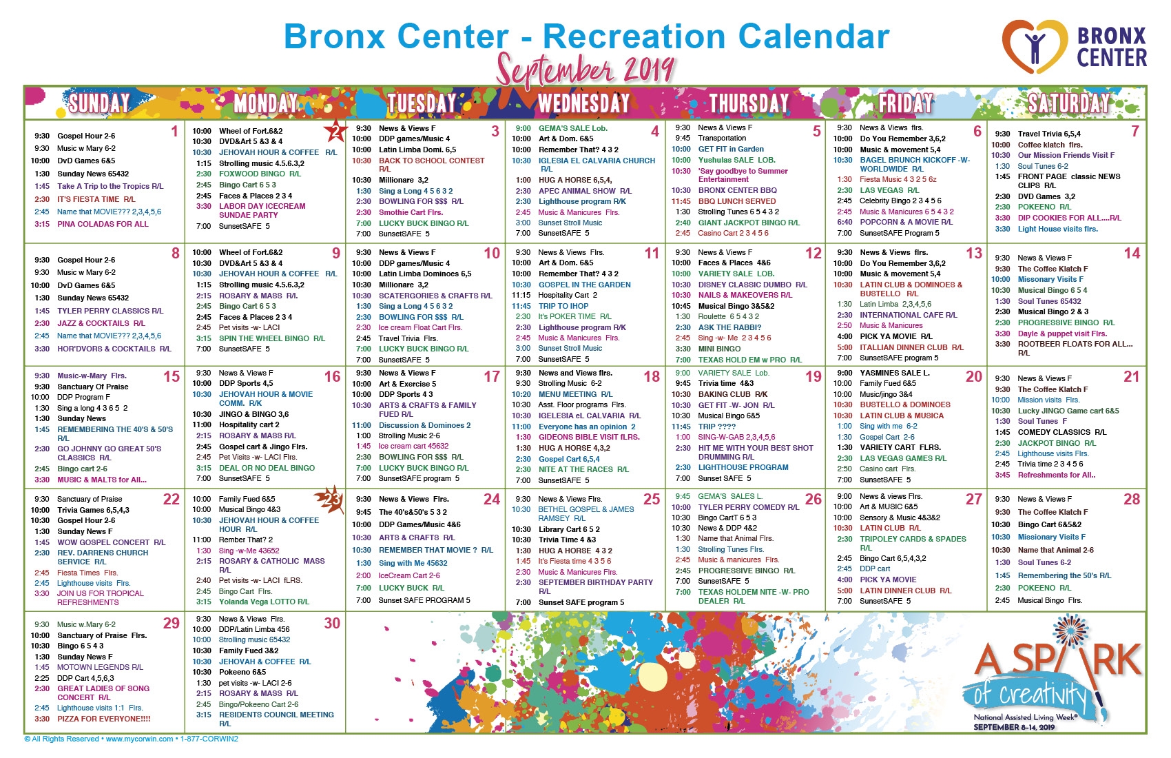 Bronx Center Centers Health Care Nursing And RehabilitationCalendar Bronx Center Centers Health Care Nursing And Rehabilitation