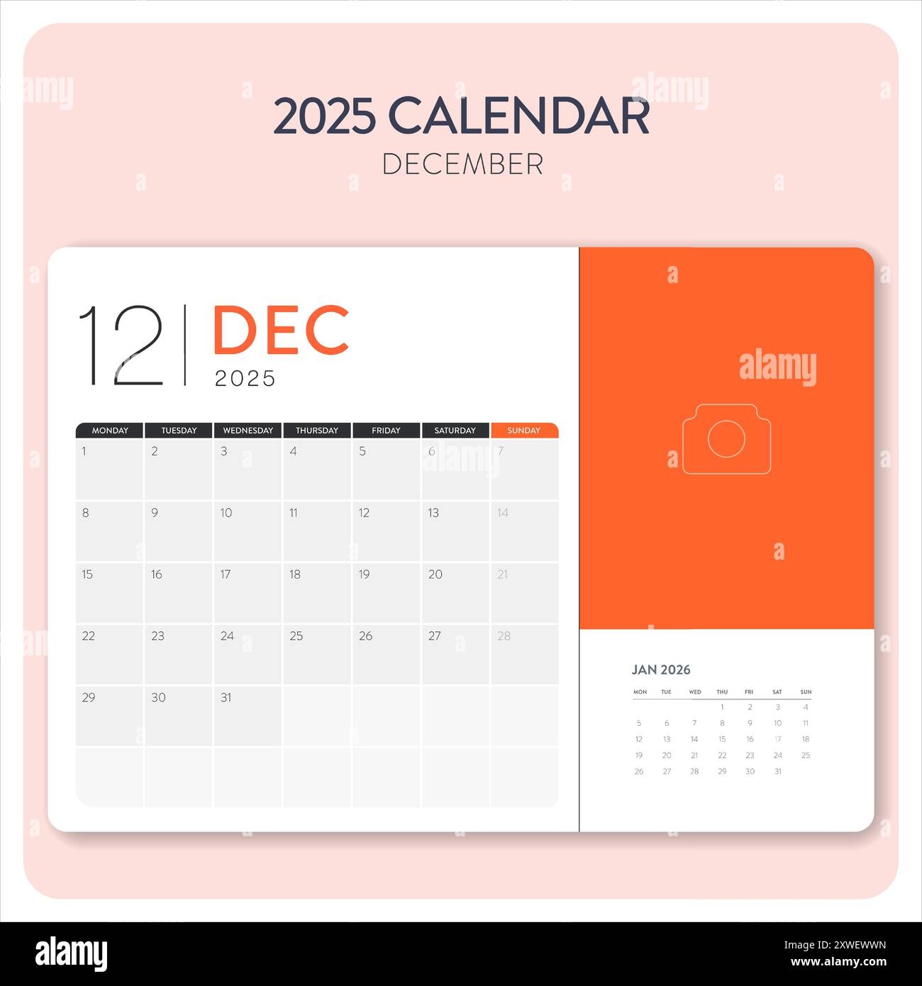 December Desktop Calendar 2025