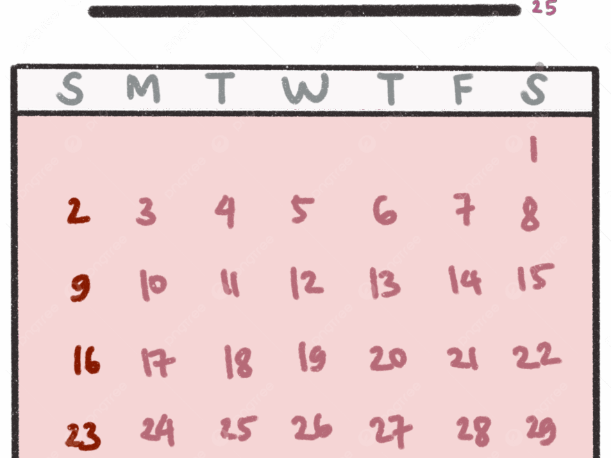 Calendar November 2025 Theme Pink Cute Aesthetic 2025 Calendar November PNG Transparent Clipart Image And PSD File For Free Download