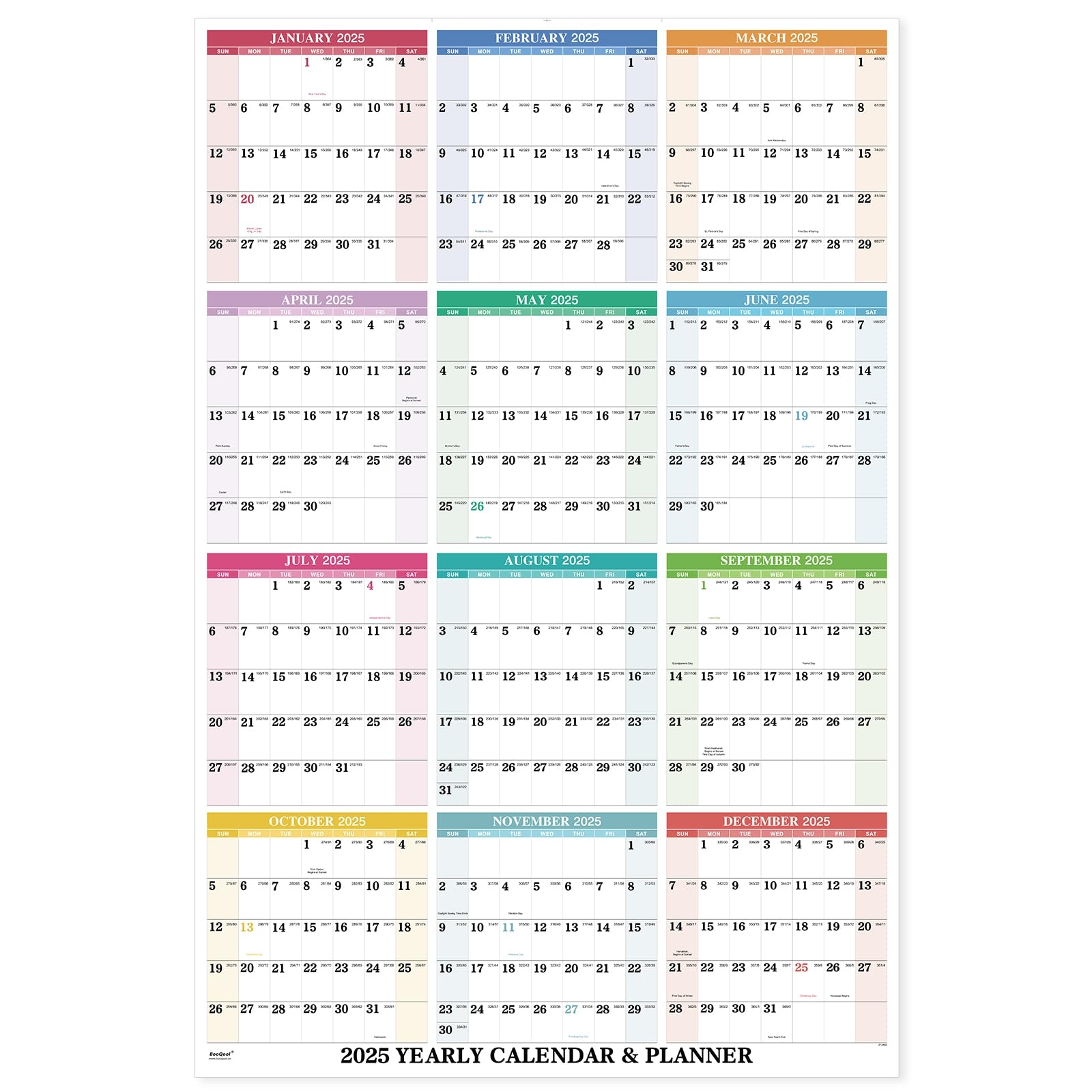 Calendar Stickers For Adults Comefolife Yearly Monthly Calendar January 2025 December 2025 Monthly Schedule Labels 12 Pcs Sheets 2025 Stickers