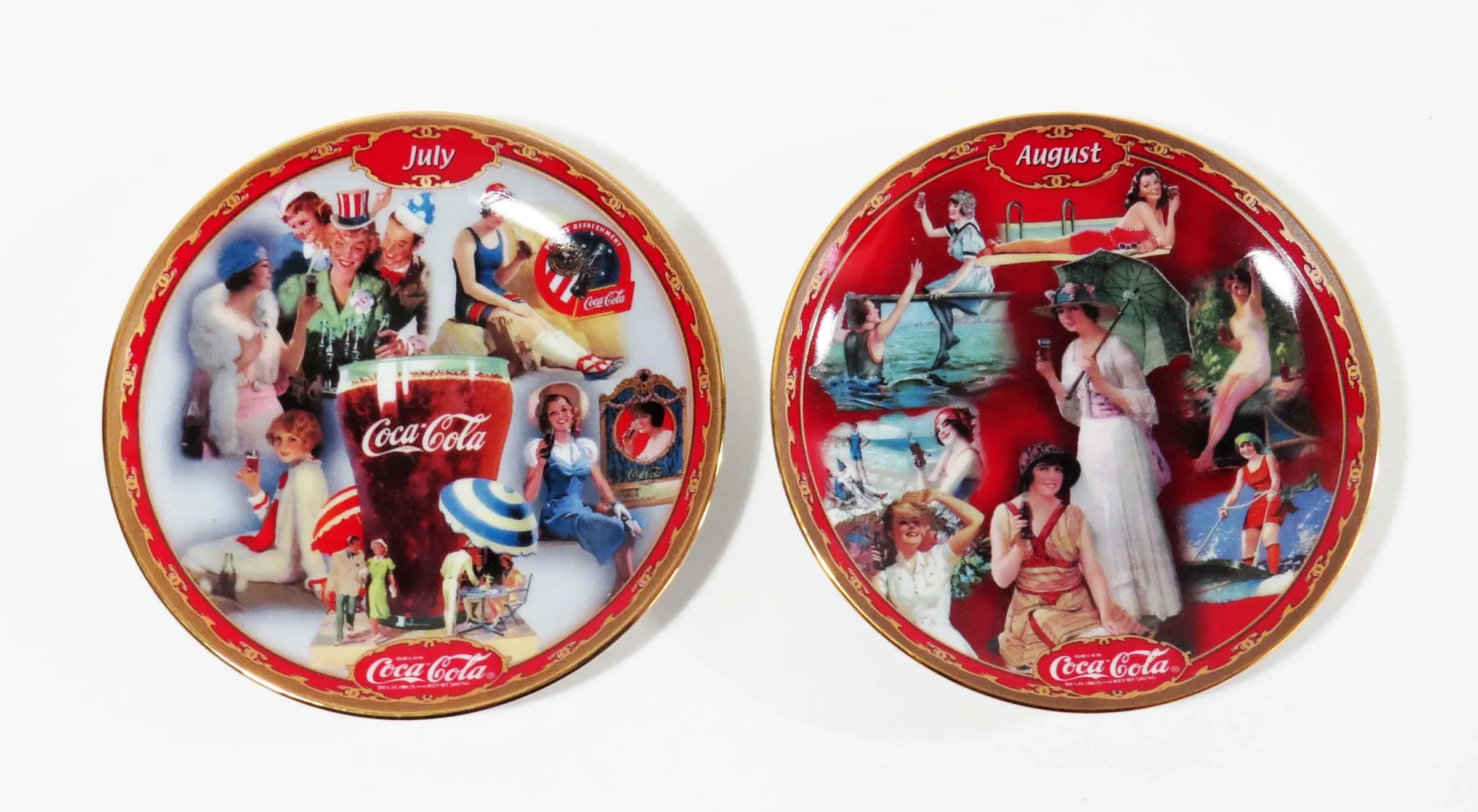 December Coca Cola Calendar Plate 2025